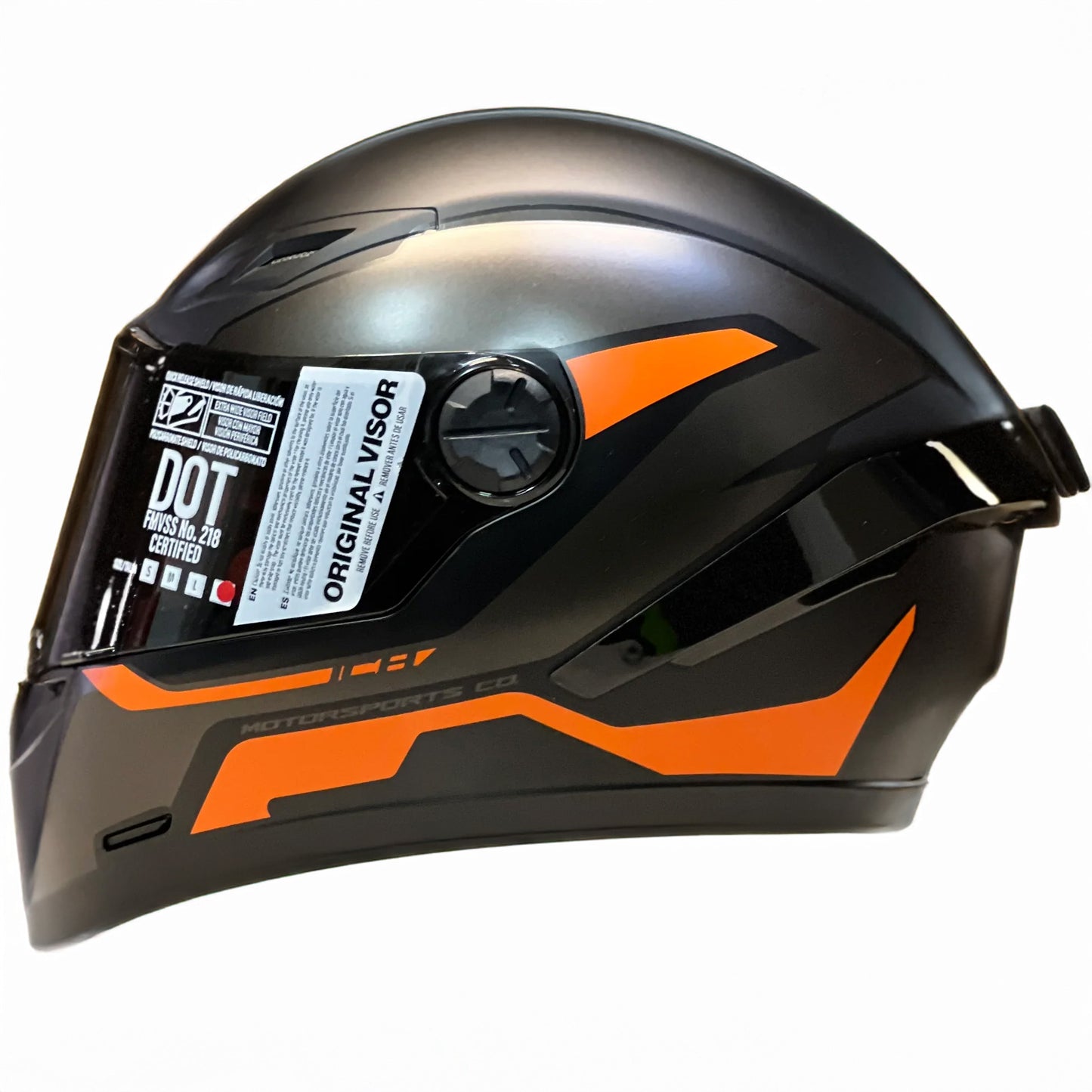 CASCO INTEGRAL ICH 501SP HED NEGRO NARANJA