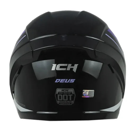 CASCO INTEGRAL ICH 501SP HED NEGRO MORADO