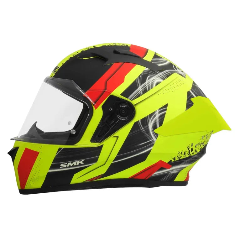 Casco  SMK STELLAR SWANK MA 423 Amarillo Neón  Integral