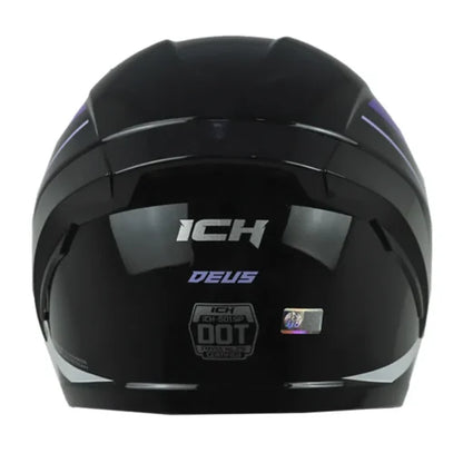 CASCO INTEGRAL ICH 501SP HED NEGRO MORADO