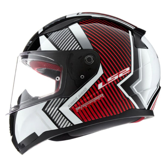 Casco LS2 FF353 Rapid Extra White Red